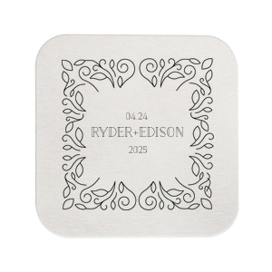 Linear Floral Coaster