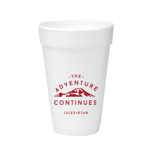 Personalized Styrofoam Cups {with Two Ink Colors)