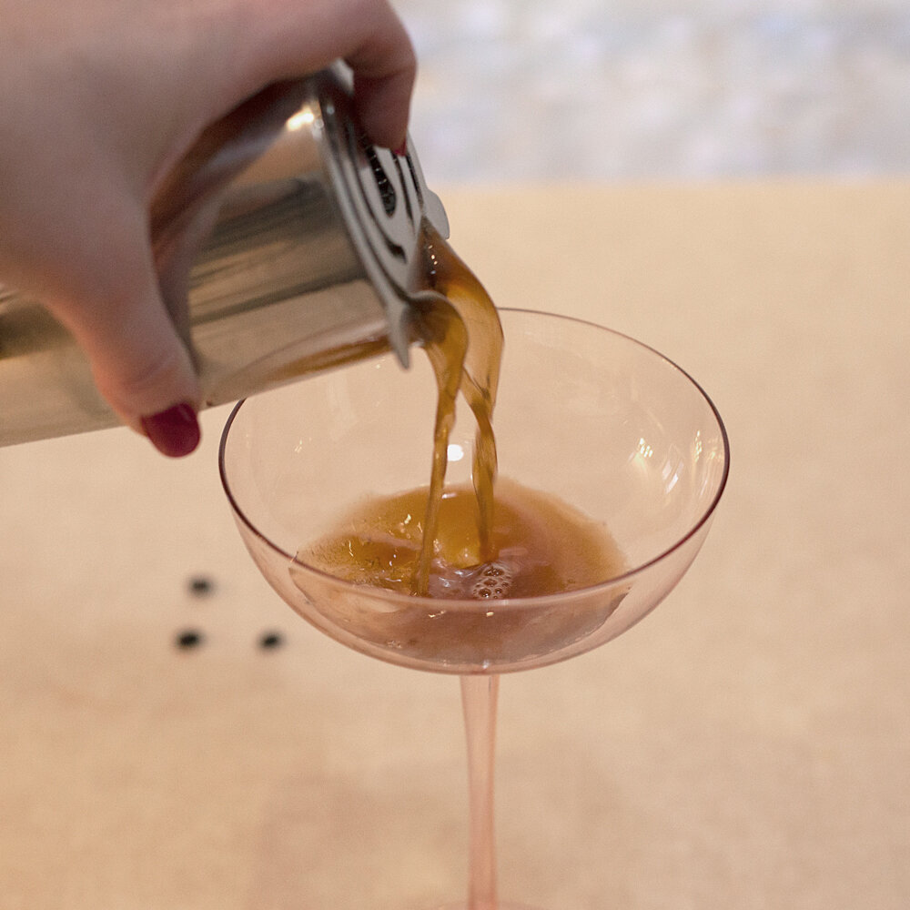 step two for espresso martini recipe