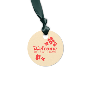 Our beautiful custom Strathmore Ivory Large Round Gift Tag with Shiny Rose Gold Foil has a Daisy Frame graphic and is good for use in Trendy, Floral, Wedding themed parties and can be customized to complement every last detail of your party.