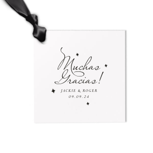Add a unique touch on your gift with this glamorous Muchas Gracias Letterpress Gift Tag. It has amazing graphics on it that will make your closest ones love it even more. Surprise them! 