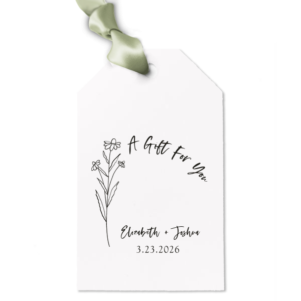 Meet our new customized Letterpress Tags with your name and date on it. They can fit on every gift and look perfect together with your present for your loved ones. Surprise them!