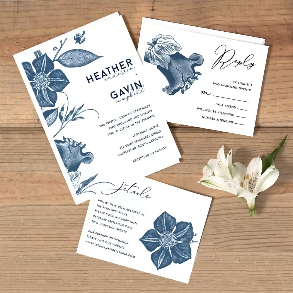 Striking Garden Floral Wedding Invitations are a Unique Option by For Your Party