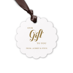 Here's a must have for your next celebration. Decorate your gift like never before and surprise your loved ones with this Our Gift To You Letterpress Tag. Everyone will love it!