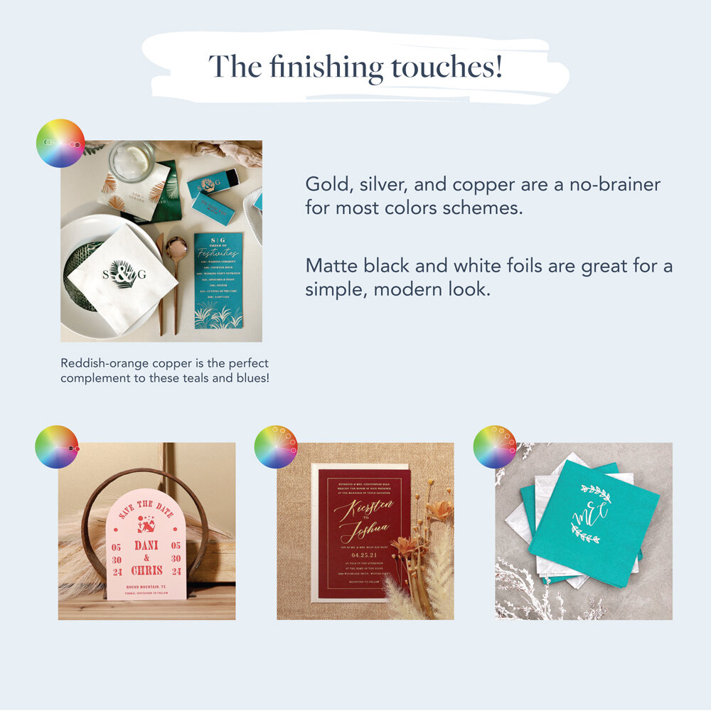 wedding color story