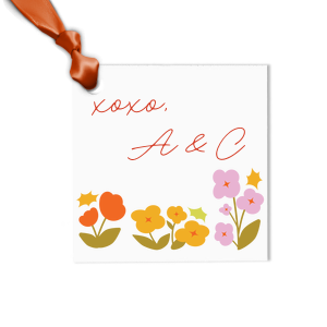 Your next gift is sure to brighten a loved one's day with the Flower Garden Border Photo Tag. Featuring an assortment of colorful flowers below personalized text, the high quality gift tag can be customized with your own gift message, ensuring recipients feel the warmth of your generosity. 