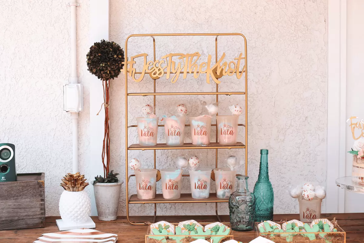 Jessica Lo personalized stadium cup display