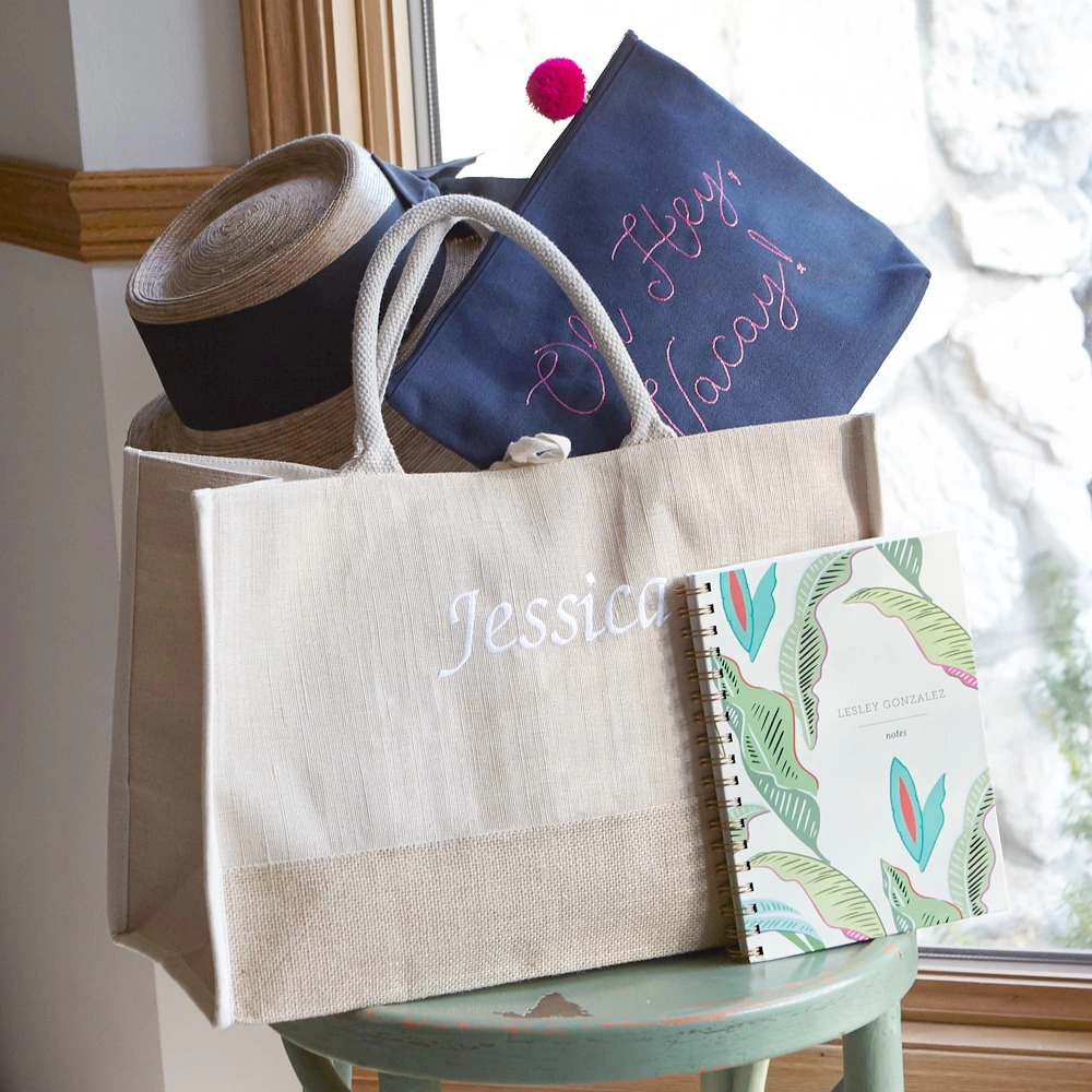 Personalized Themed "Travel Gal" Tote for Holiday Giving