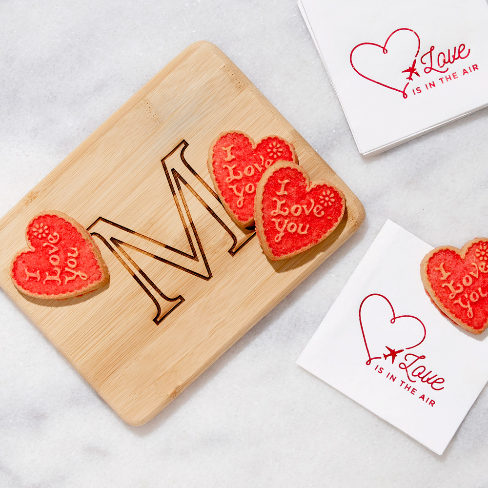 personalized kitchenware adds a special touch to your Valentine's Day plans