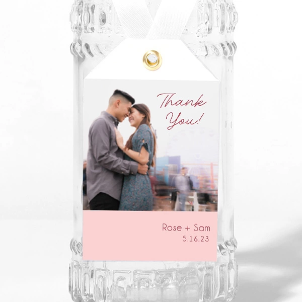 Wine Bottle Gift Tag (Photo)