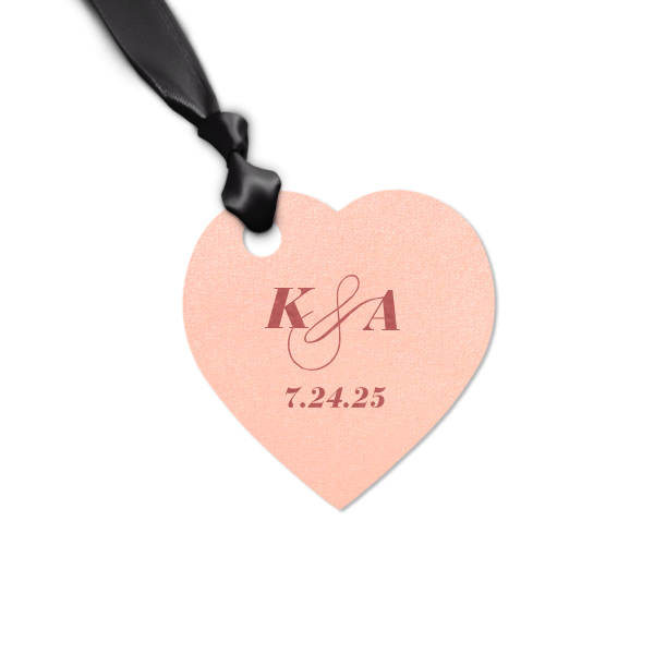 Our personalized Stardream White Heart Gift Tag with Shiny 18 Kt Gold Foil Color will impress guests like no other. Make this party unforgettable.