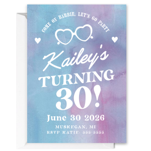 Meet ForYourParty's new popular Barbie Birthday Invitation that is designed especially for you. Invite your closest ones in style and enjoy the rest of your party with smile on your face!