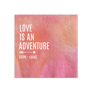 Love is an Adventure Napkin