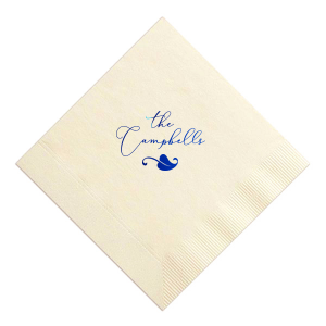 Our custom Crosshatch Stone Cocktail Napkin with Shiny Royal Blue Foil has a Accent 10 graphic and is good for use in Accents, Floral themed parties and are a must-have for your next event—whatever the celebration!
