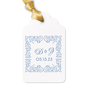 Our beautiful custom Stardream Lavender Square Gift Tag with Matte White Foil has a Linear Floral Frame graphic and is good for use in Frames, Floral, Trendy themed parties and will look fabulous with your unique touch. Your guests will agree!