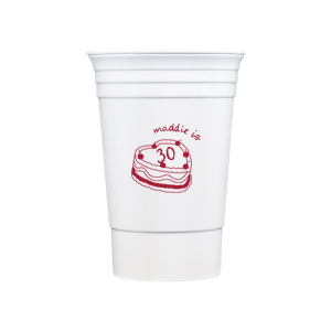 The Cherry Cake Cup makes for a sweet addition to your next party event! Whether it's for a birthday, valentines or wedding, the cute cup is available in a wide variety of styles and colors to best match your personal tastes.