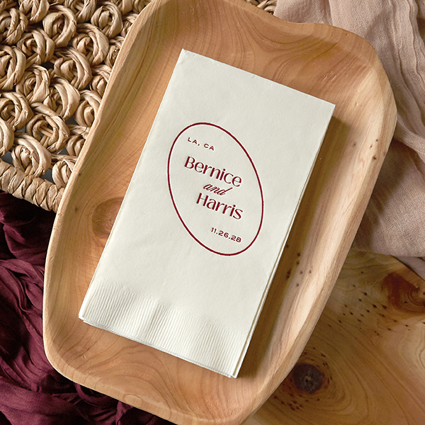  Ringed Couple Names Guest Towel