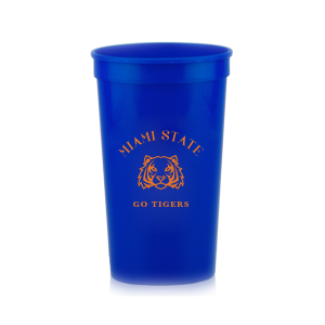 Cheers to school spirit with our custom stadium cups! Made from durable plastic, these cups can be personalized with your school name, slogan, or mascot. Ideal for Greek Week's rush events, sorority giveaways, and toga parties. Keep the vibe festive while flaunting your school pride. A stylish, reusable keepsake that'll make any event unforgettable!