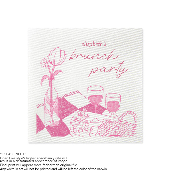 Birthday Brunch Full Color Napkin