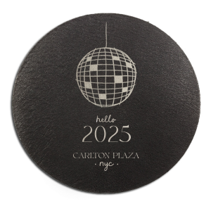 Begin the year with style with the Hello New Year 2025 Coaster! The stylish and functional coaster comes in a variety of shapes and colors to suit your festivity needs.