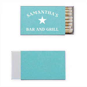 These vintage-inspired My Place Bar And Grill Matches are perfect for adding a retro charm to any home bar or restaurant. The classic design and playful text evoke a nostalgic feeling of simpler times.