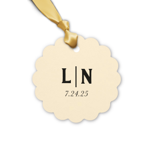 Our custom Stardream Champagne Heart Gift Tag with Matte Navy Foil Color can't be beat. Showcase your style in every detail of your party's theme!