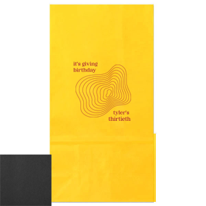 This minimal and modern bag is perfect for celebrating your upcoming birthday! Party in style and customize with your name and birthday. 