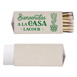 Bienvenidos A La Casa Matches are perfect for adding a bit of Spanish flair to any fiesta, they for sure will bring the party to life. Whether you’re lighting a candle or starting a bonfire, they’ll add a touch of spice to your evening. Andale, amigo!
