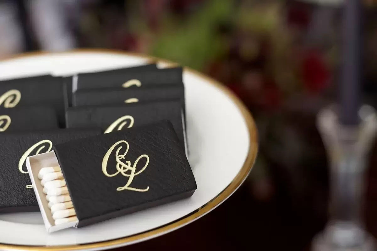 gothic glam leather matchboxes