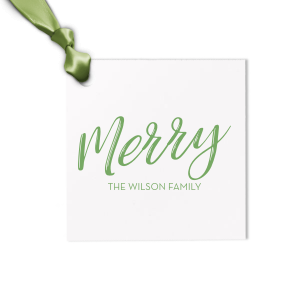 This letterpress gift tag is perfect for celebrating the holidays. Wrap your Christmas gifts with this custom gift tag. 