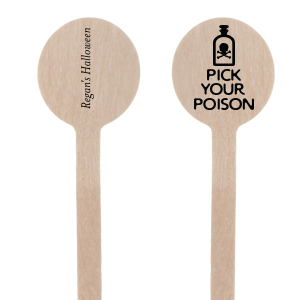 Personalized Matte Black Rectangle Stir Stick with Matte Black Foil can be customized to complement every last detail of your party.