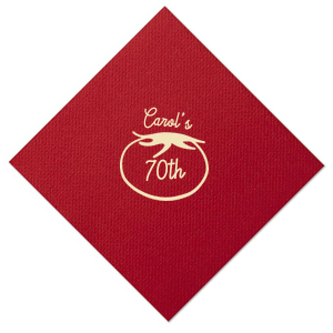 Show your ripeness with the Tomato Birthday Napkin. The botanical design is perfect for summer time garden birthdays, family dinners or any other celebratory occasion. Customize the design in your choice of colors, styles and text to make a design as unique as yourself.