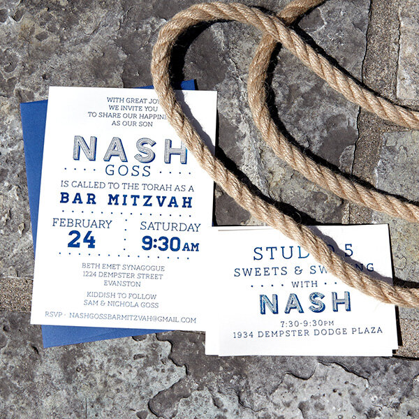 Planning a Bar or Bat Mitzvah custom invitations