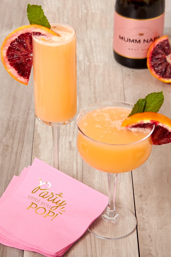 Blood Orange and Elderflower cocktail recipe