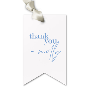 Special Thank You Names Gift Tag, Luggage Tag - Letterpress