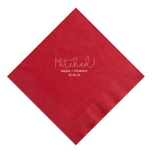 Our custom Watercolor Sangria Cocktail Napkin with Matte Ivory Foil will look fabulous with your unique touch. Your guests will agree!