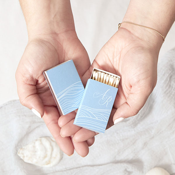 Romantic Waves Initials Match