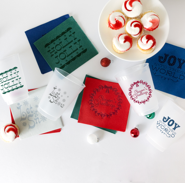 Styled scene showing party cups