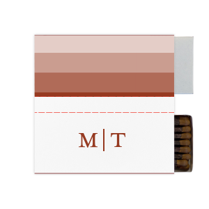 Personalized White Classic Custom Photo Matchbox with Matte Brick Ink Digital Print Colors and Matte Slate Gray Ink Digital Print Colors can't be beat. Showcase your style in every detail of your party's theme!