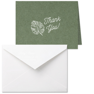 Electric Leaf Note Card with Envelope