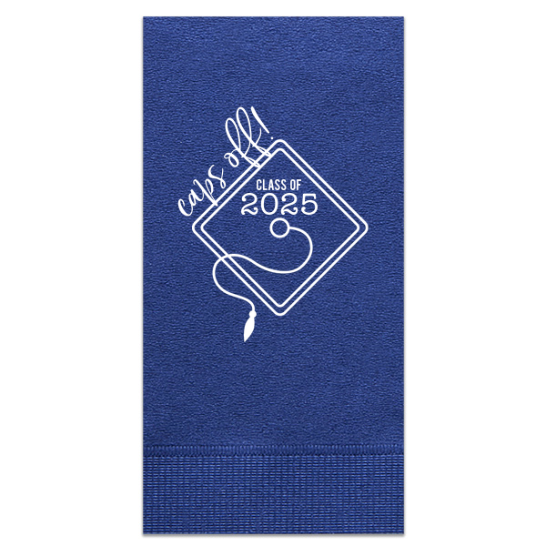 Our personalized Light Navy Cocktail Napkin with Matte White Foil has a Grad Cap Frame graphic and is good for use in Graduation, Frames themed parties and will add that special attention to detail that cannot be overlooked.