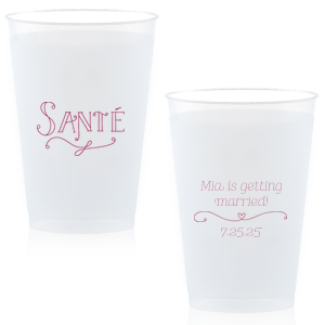The Santé Cup is good for use in Frames themed parties and will add that special attention to detail that cannot be overlooked.