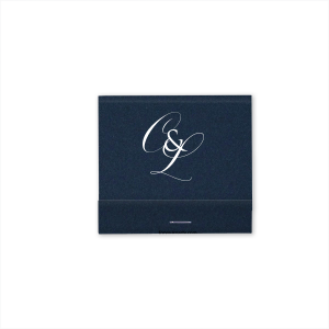 Exude sophistication with the Artistic Elegant Swirl Script Initials Wedding Match, where intertwined initials in an elegant swirl script take center stage. The reverse side dazzles with a stunningly illustrated bunch of roses, crafting a matchbox that's not just functional but a captivating work of art.
