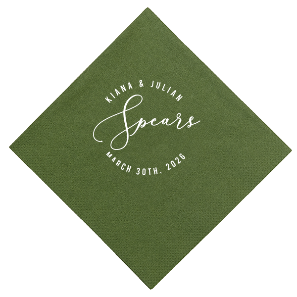 Cocktail Napkins Custom & Personalized For Your Party