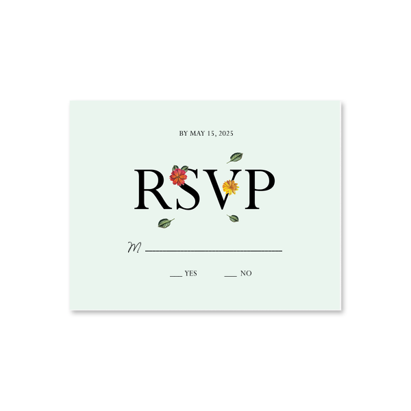 Love Is In The Air RSVP Card