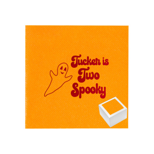 Spooky season's coming. Why don't you give this special Napkin Reception Set with Ghosts graphics on it? Everyone will be satisfied.