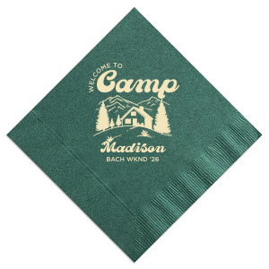 Welcome to Camp Bachelorette Napkin