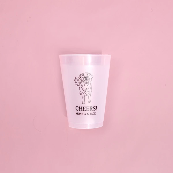 Golden Retriever Wedding Cup