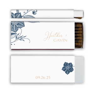 ForYourParty's elegant White Riviera Custom Photo Matchbox with Matte Kraft/Latte Ink Digital Print Colors can be personalized to match your party's exact theme and tempo.