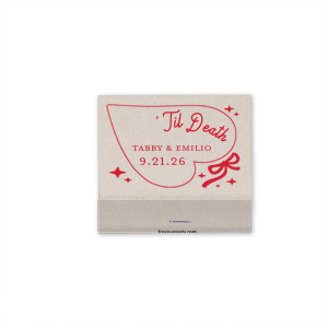 Til Death Heart Matchbook